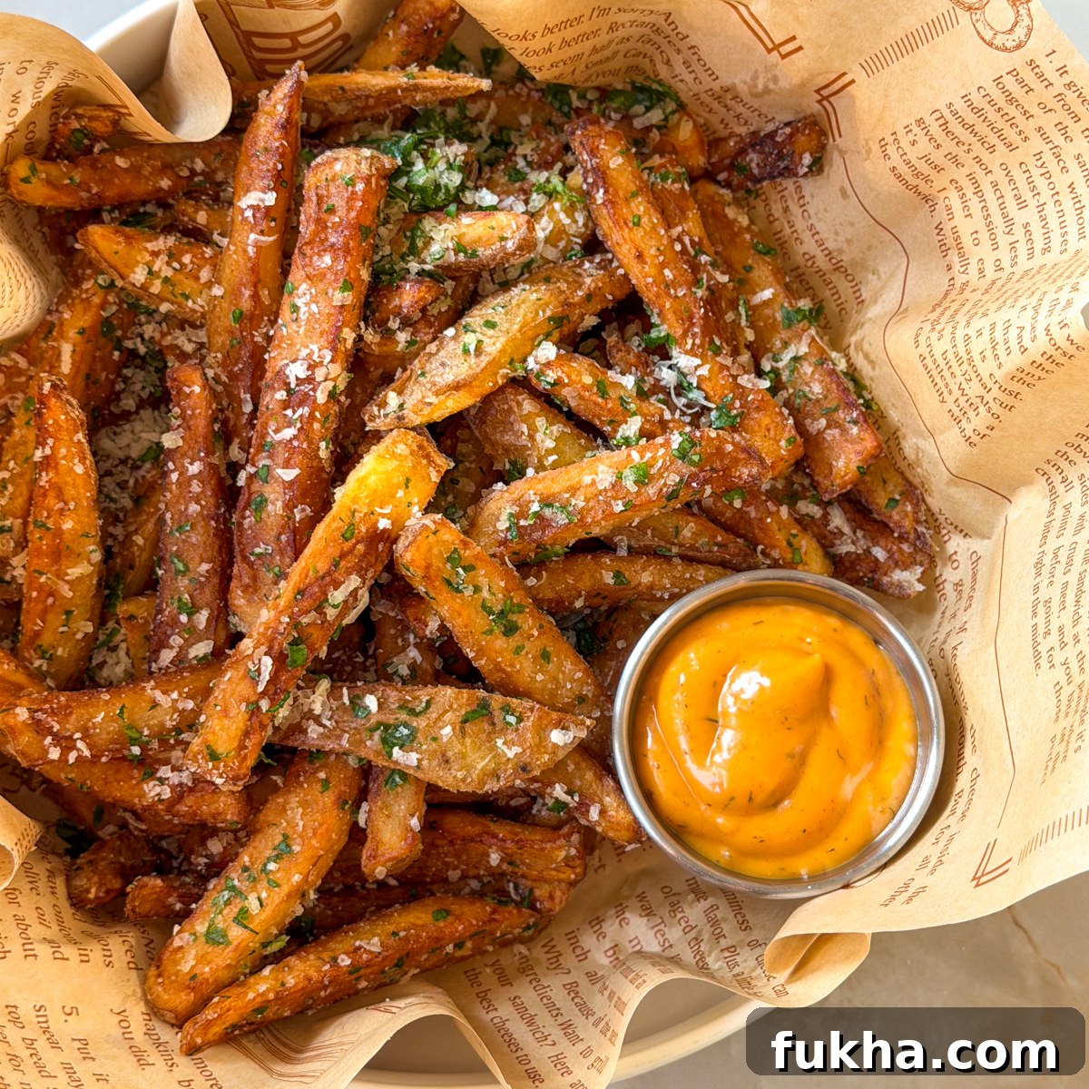 garlic parmesan french fries