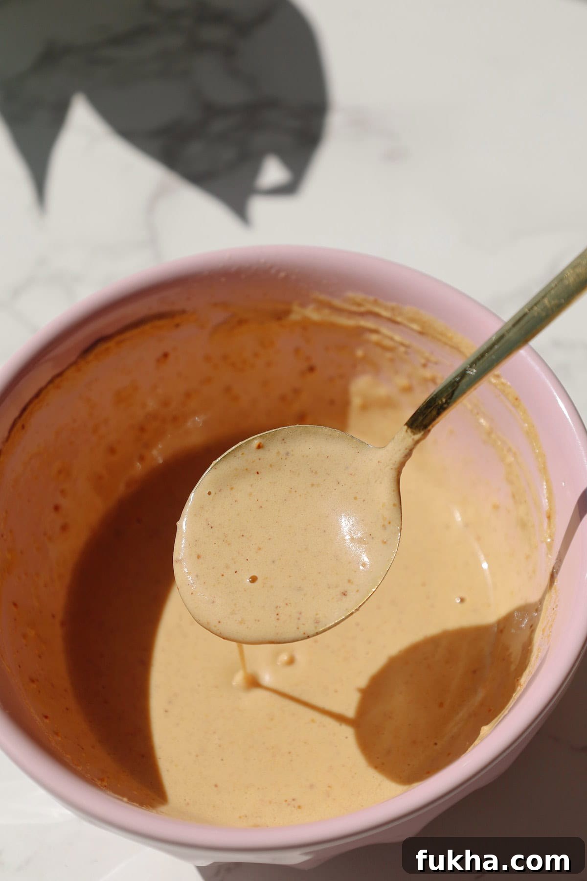 Step one: Emulsify the sauce.