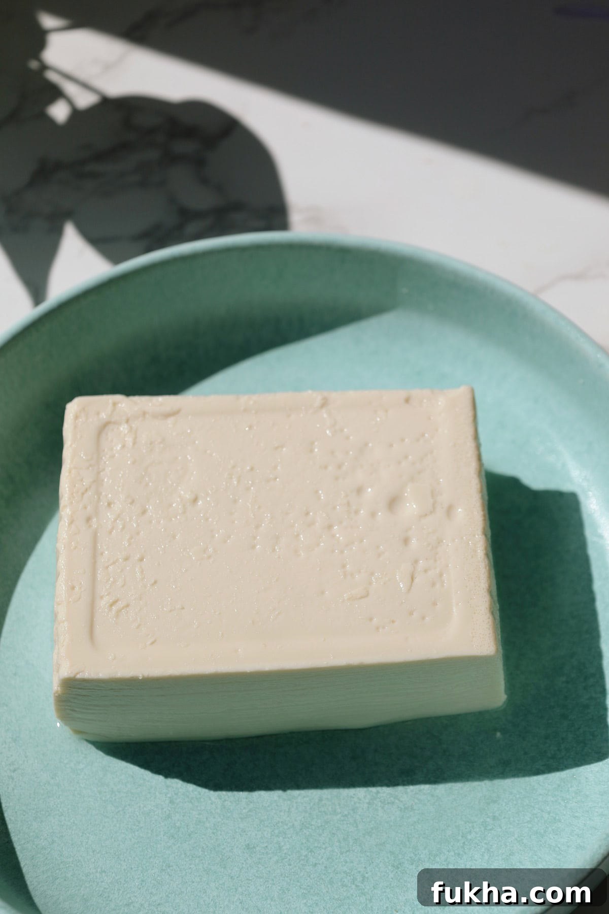 Step three: plate the tofu.