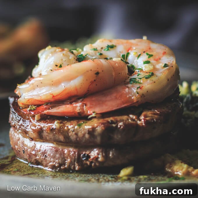 Steak And Shrimp Surf And Turf