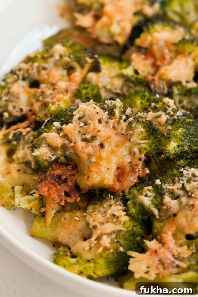 Crispy Smashed Broccoli with Parmesan 3 cheesy smashed broccoli with parmesan cheese.