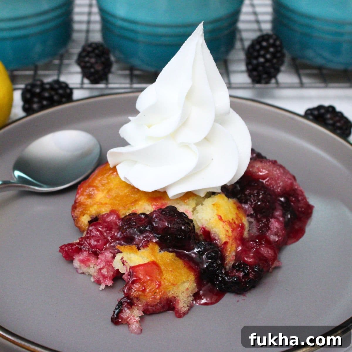 homemade air fryer blackberry cobbler recipe dinners done quick featured image