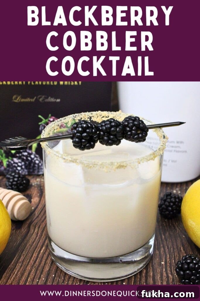 crown royal blackberry cobbler cocktail recipe dinners done quick pinterest
