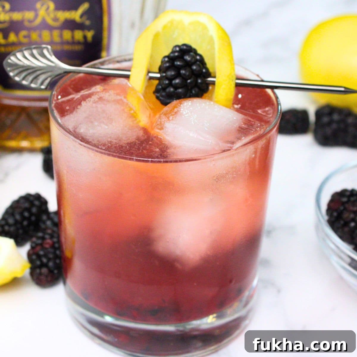 crown royal blackberry whiskey fizz cocktail dinners done quick featured image