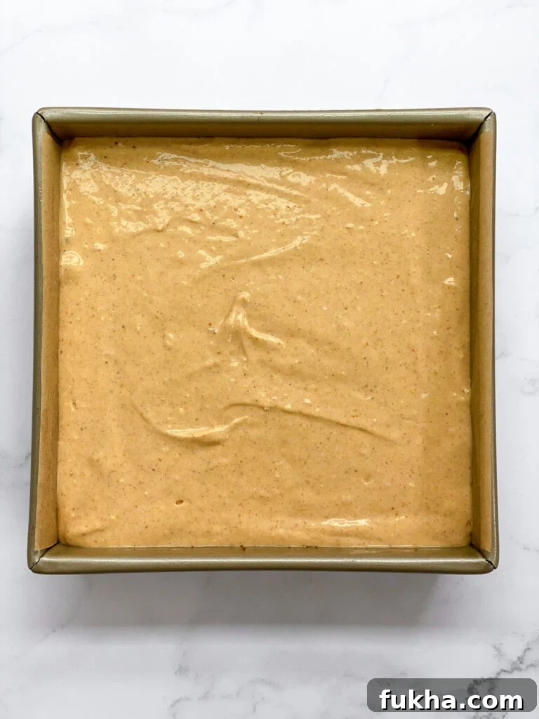 cheesecake ready to bake in pan