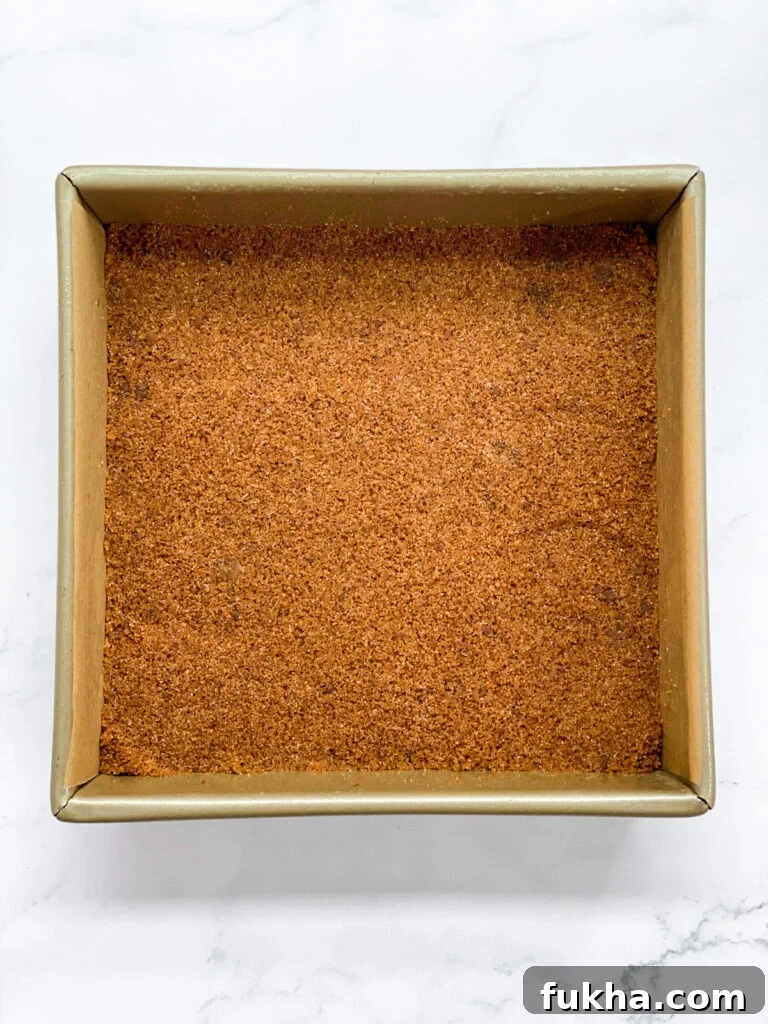 crust pressed in baking pan