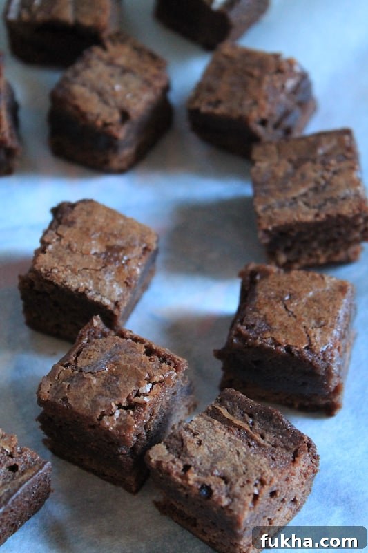 bake brownie mix for chocolate covered brownie bites