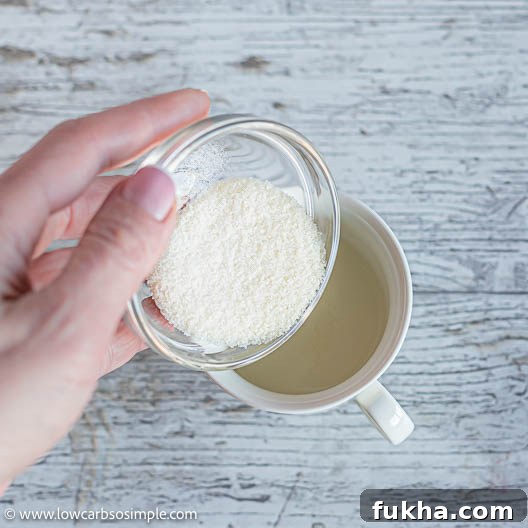 Adding Gelatin Powder | Low-Carb, So Simple