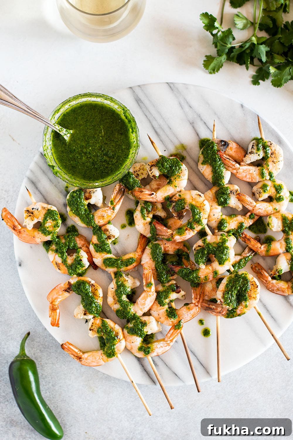 Grilled Chimichurri Shrimp Skewers Recipe