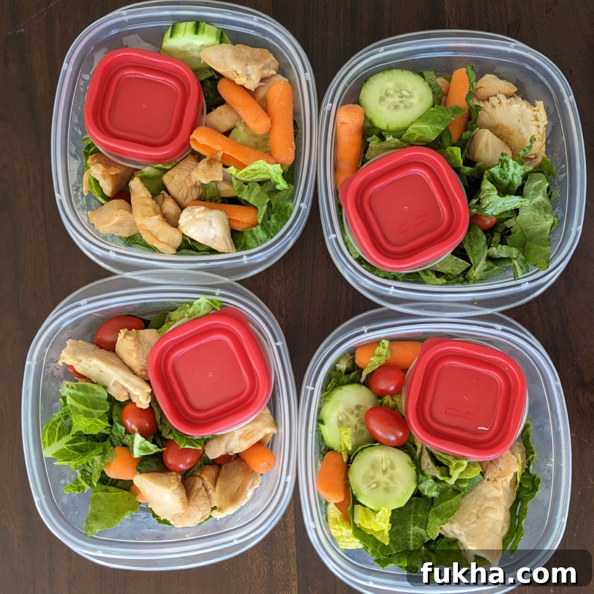 meal prep lunch salads