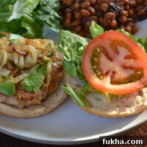 Tasty turkey burger