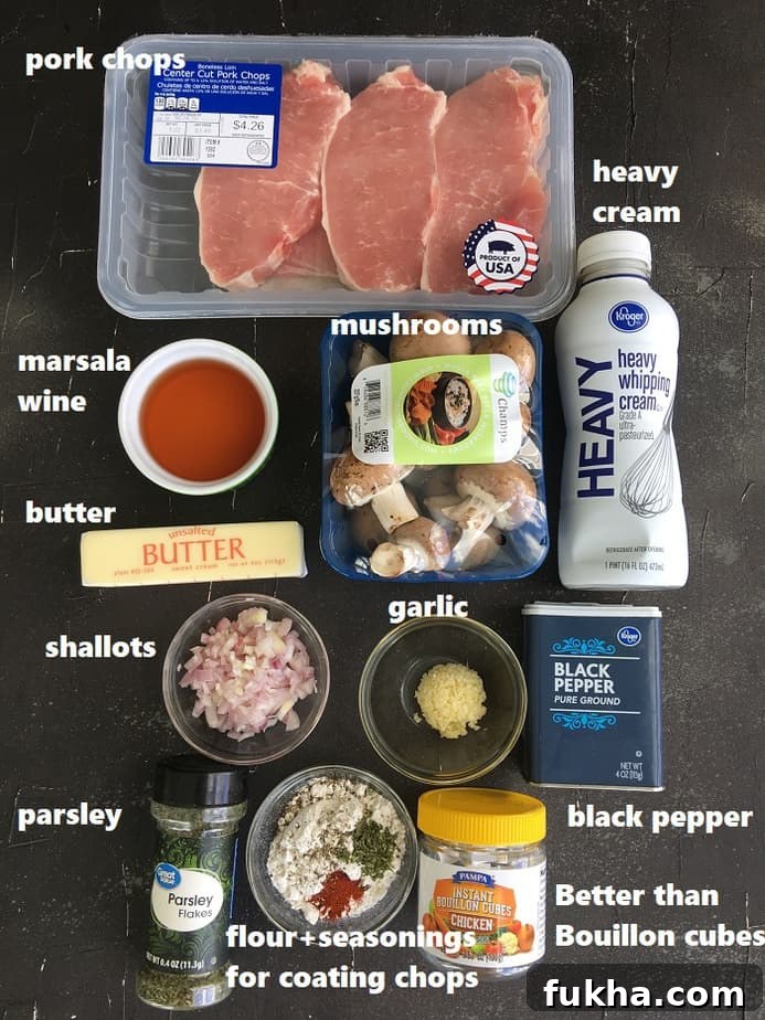 recipe ingredients on a black surface