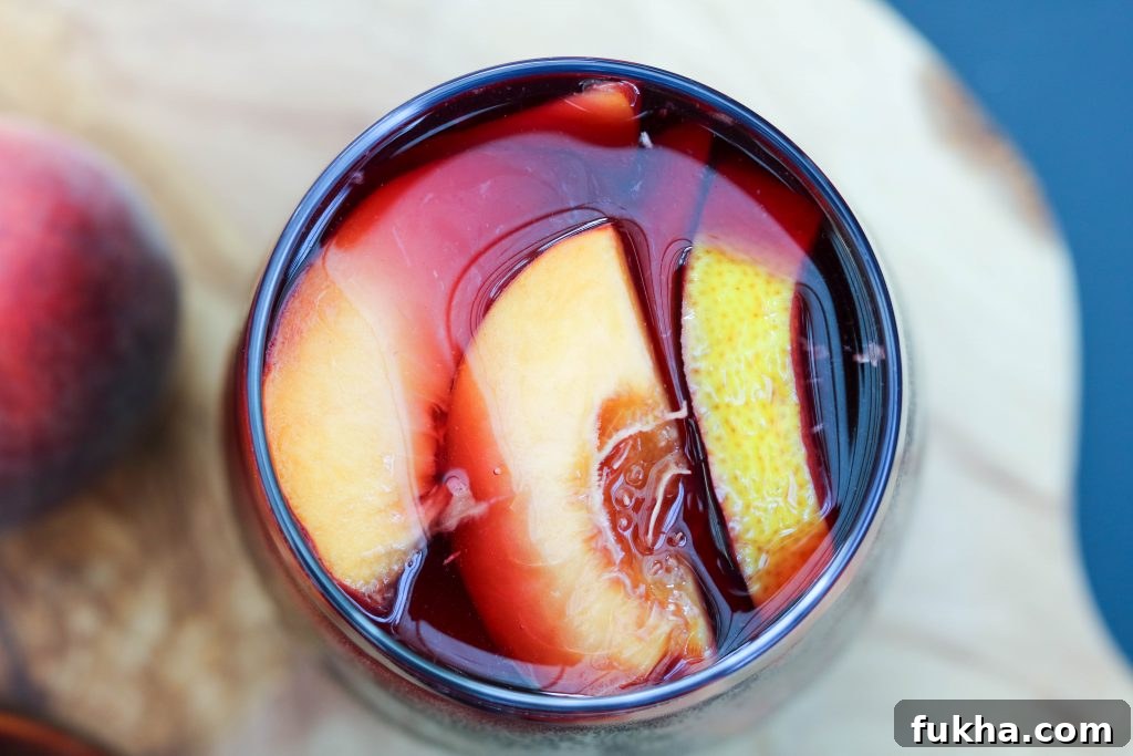 Refreshing Summer Sangria with Fresh Citrus and Berries 3 top view sangria