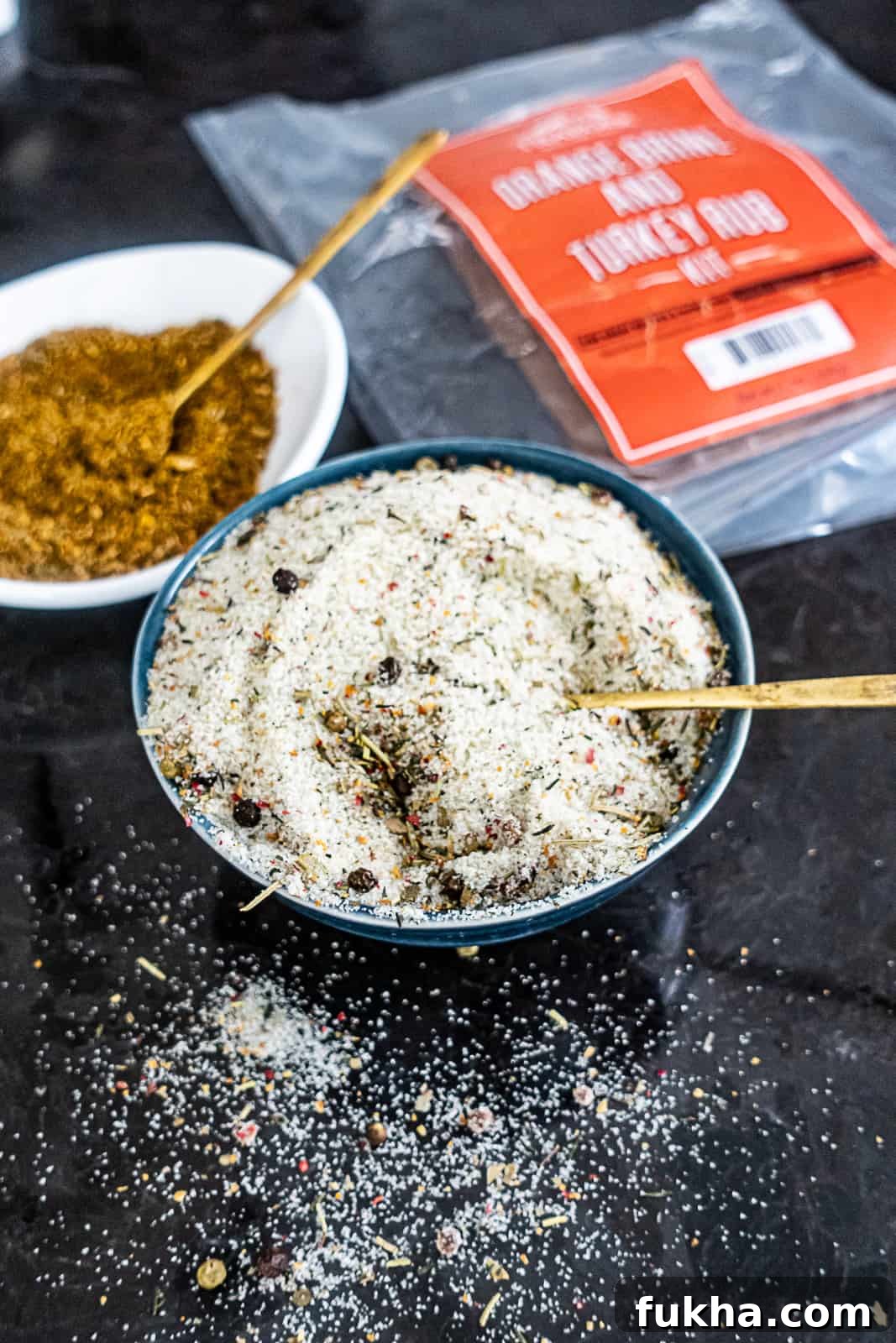 Traeger Turkey Brine Kit Review: Is It Worth Buying on Amazon? 4 Traeger orange brine turkey kit closeup in a seasoning bowl
