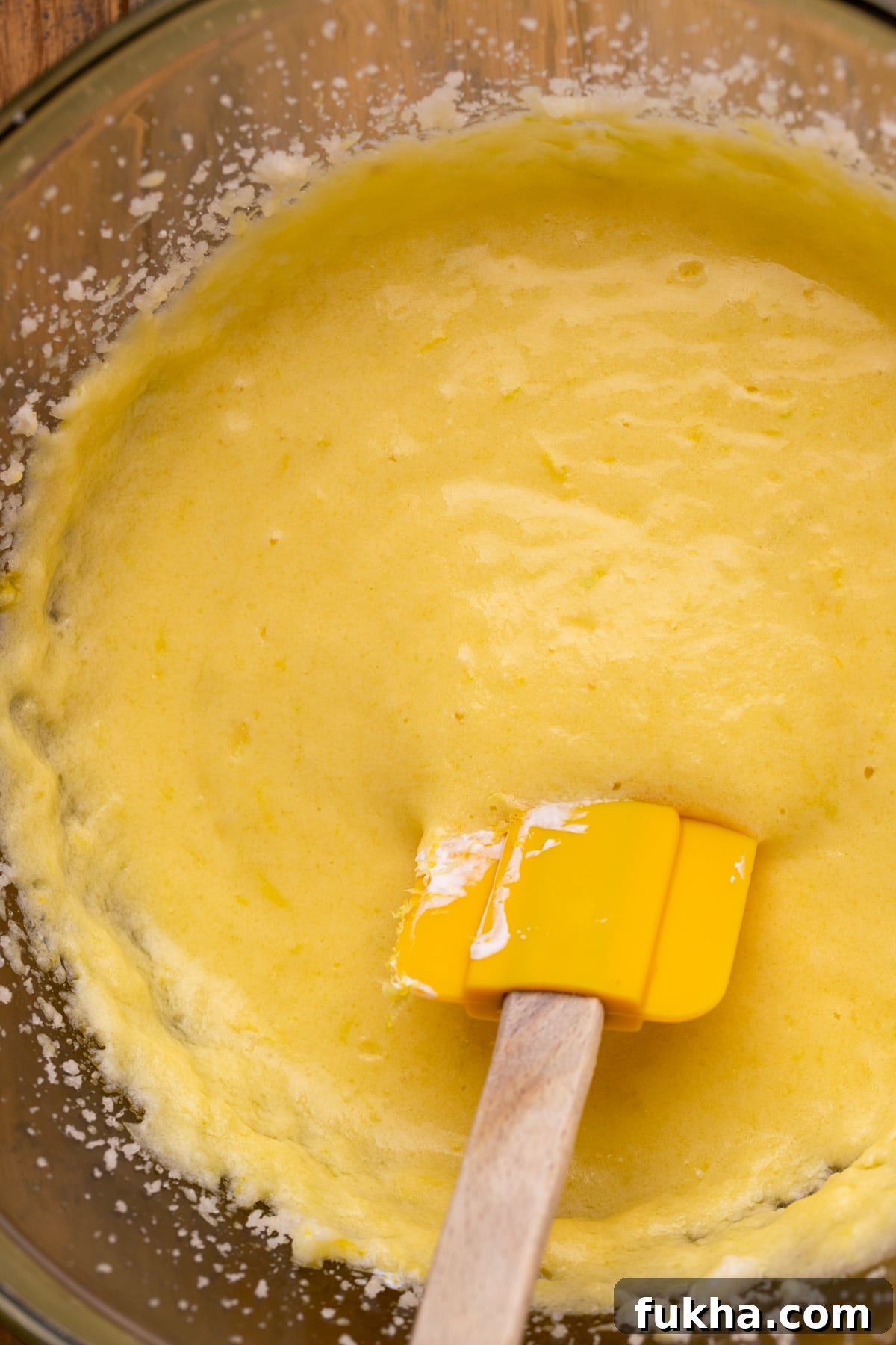 Wet ingredients in a bowl.
