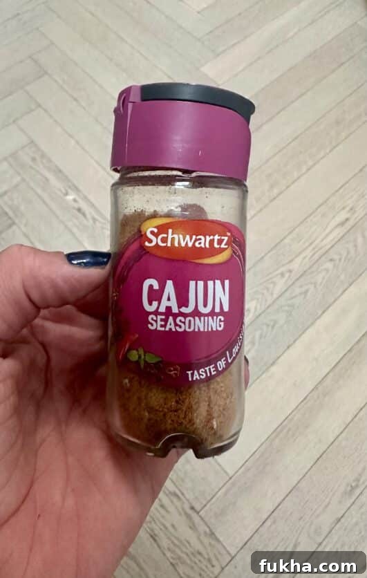 Cajun seasoning and ingredients