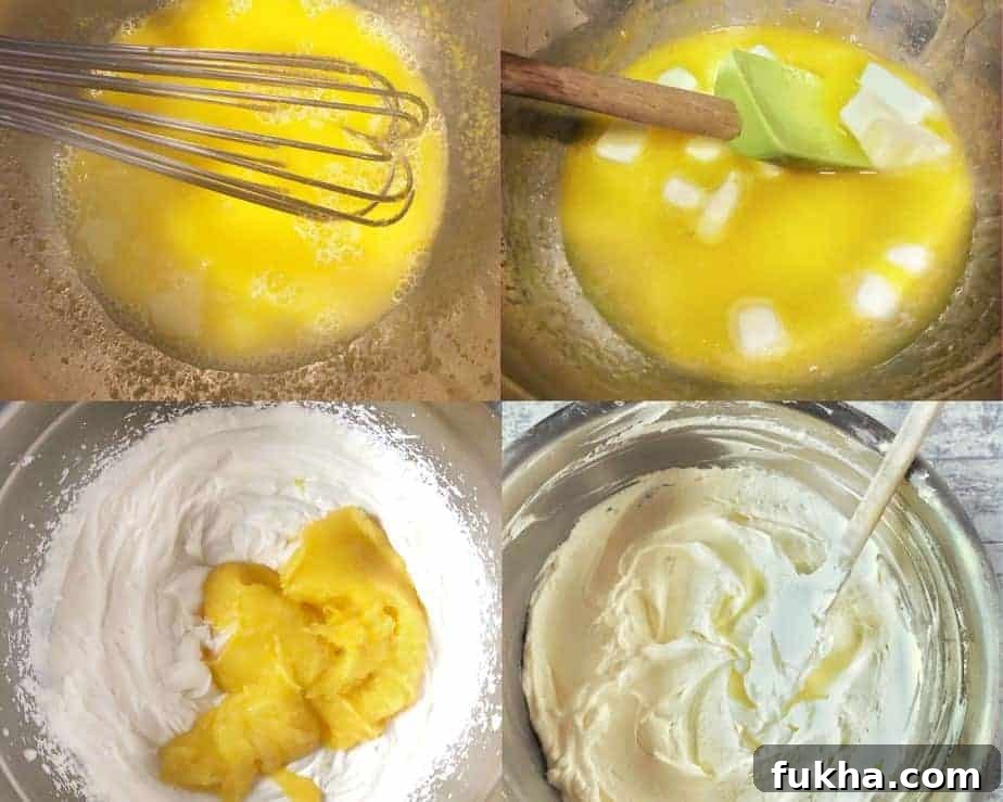 process lemon mousse.
