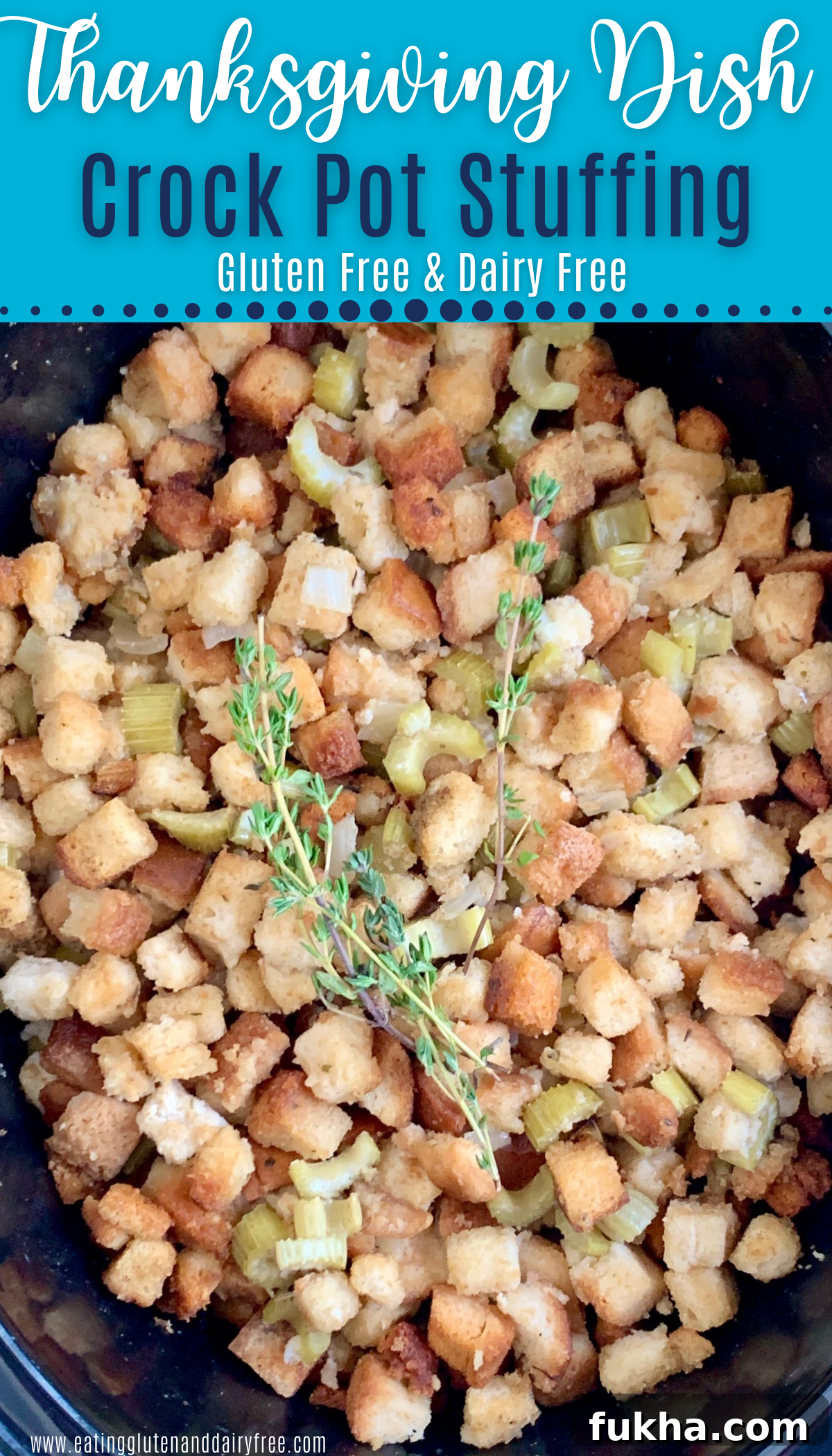 Slow Cooker Thanksgiving Stuffing Recipe 2 Crock-Pot Stuffing in a crock-pot ready to eat.