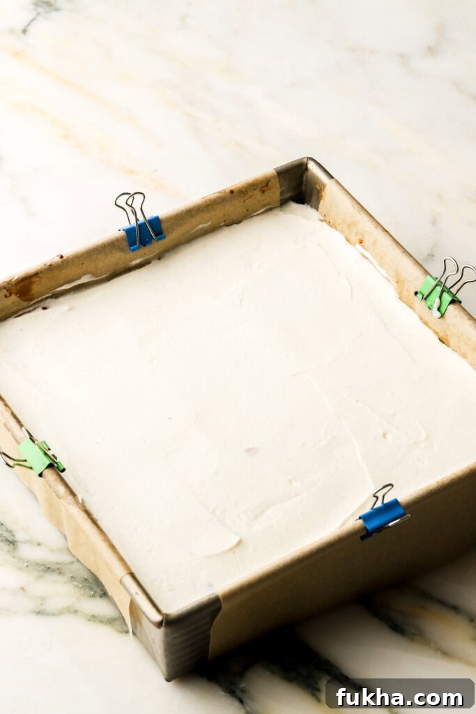 brownies frosted with mascarpone cream 