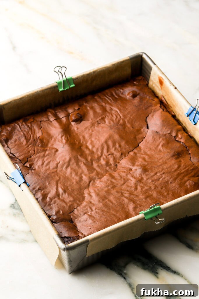 brownies finished baking