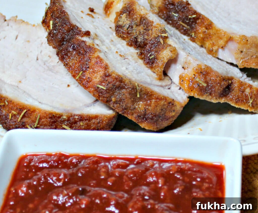 Keto Pork Loin with Chipotle Raspberry Sauce 9 Keto Pork Loin with Chipotle Raspberry Sauce8