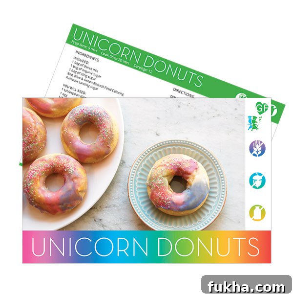 Meet Little GF Chefs: Gluten-Free Recipes for Kids 4 unicorn-donuts-recipe-card