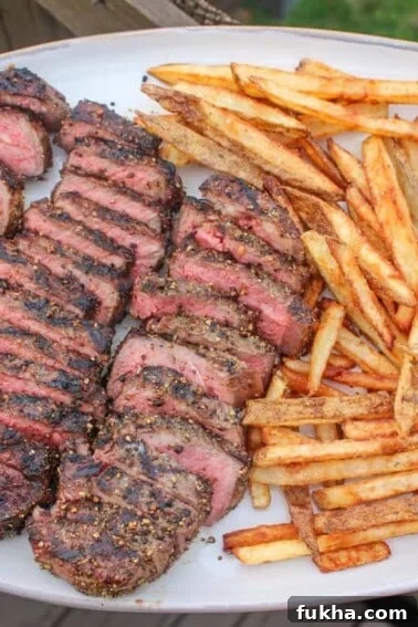 Peppercorn Herb Steak and Fries