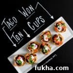 taco won ton cups