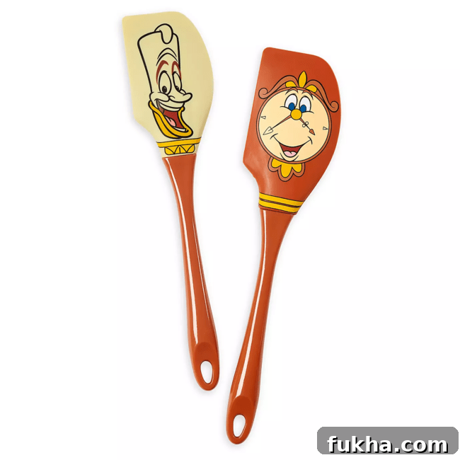 Lumiere and Cogsworth Baking Spatula Set