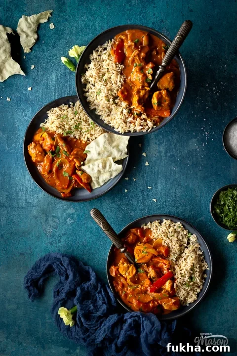 Crispy Air Fryer Chicken Curry in 25 Minutes 4 3 plates of chicken curry