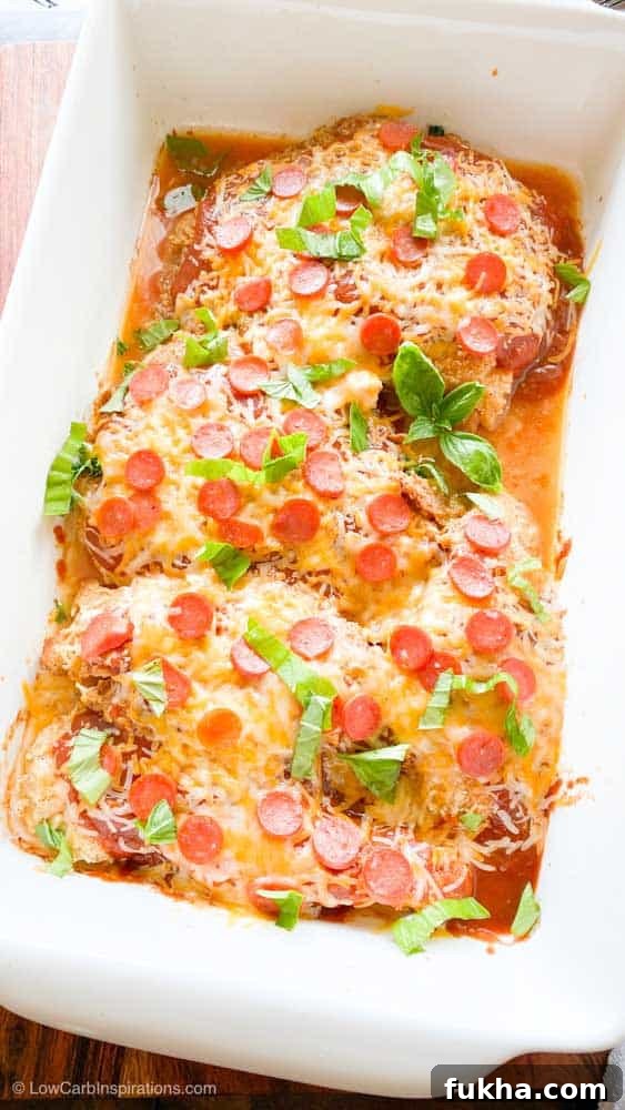 Low Carb Baked Pizza Chicken for Keto Dinner 19 Low Carb Baked Pizza Chicken Recipe