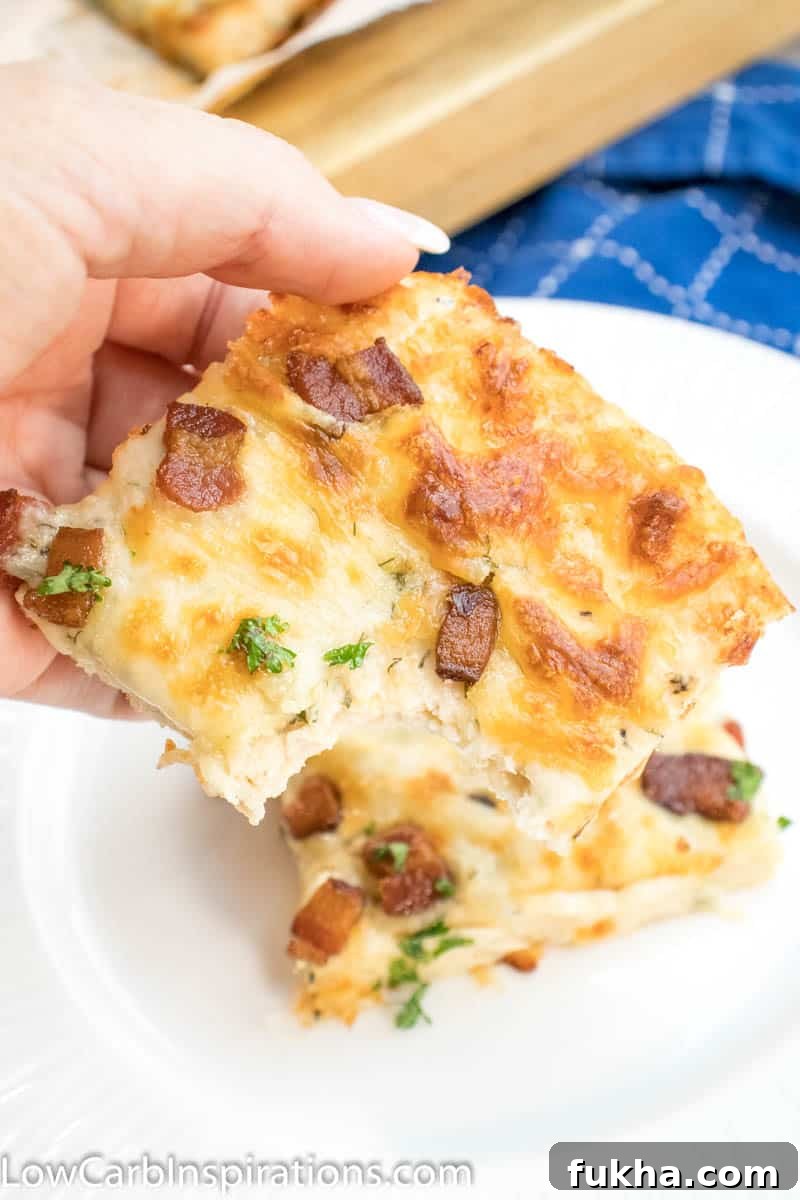 Low Carb Baked Pizza Chicken for Keto Dinner 3 Chicken Bacon Ranch Pizza