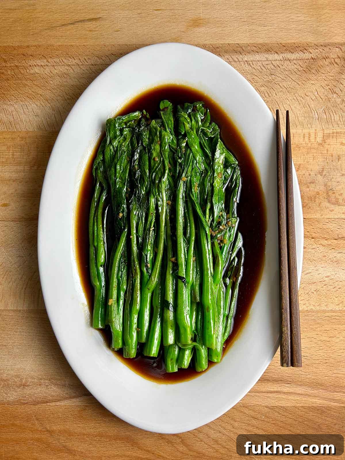 plate of yu choy