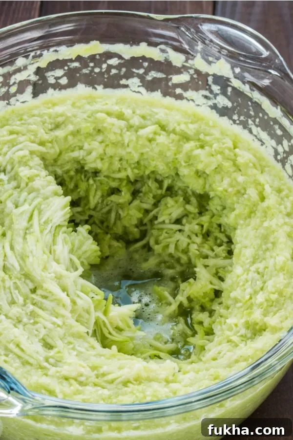 grated zucchini 