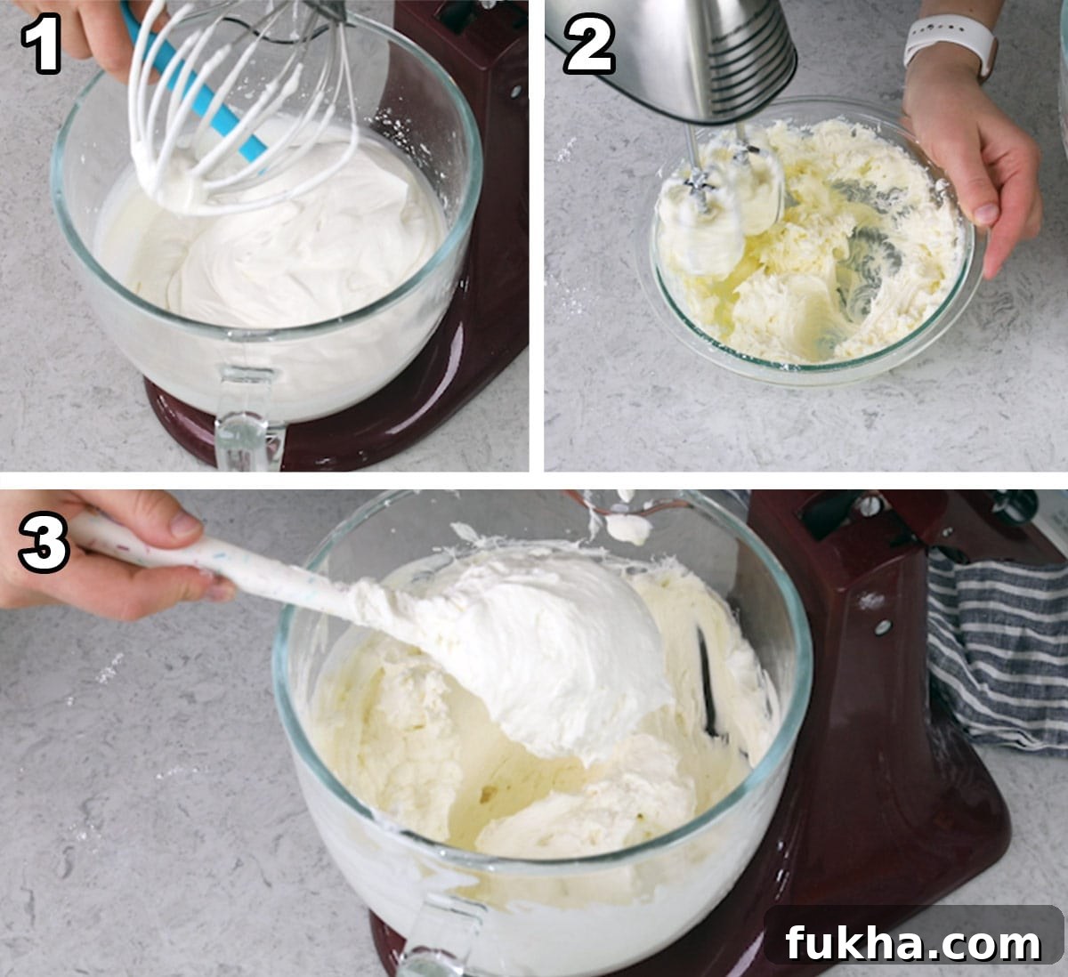 Decadent Chantilly Cream Cake Recipe 6 Whipped chantilly frosting in bowl