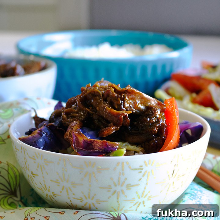 Asian Slow Cooker Short Ribs, Vegetables, and Rice