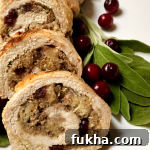 Turkey roulade preparation photo
