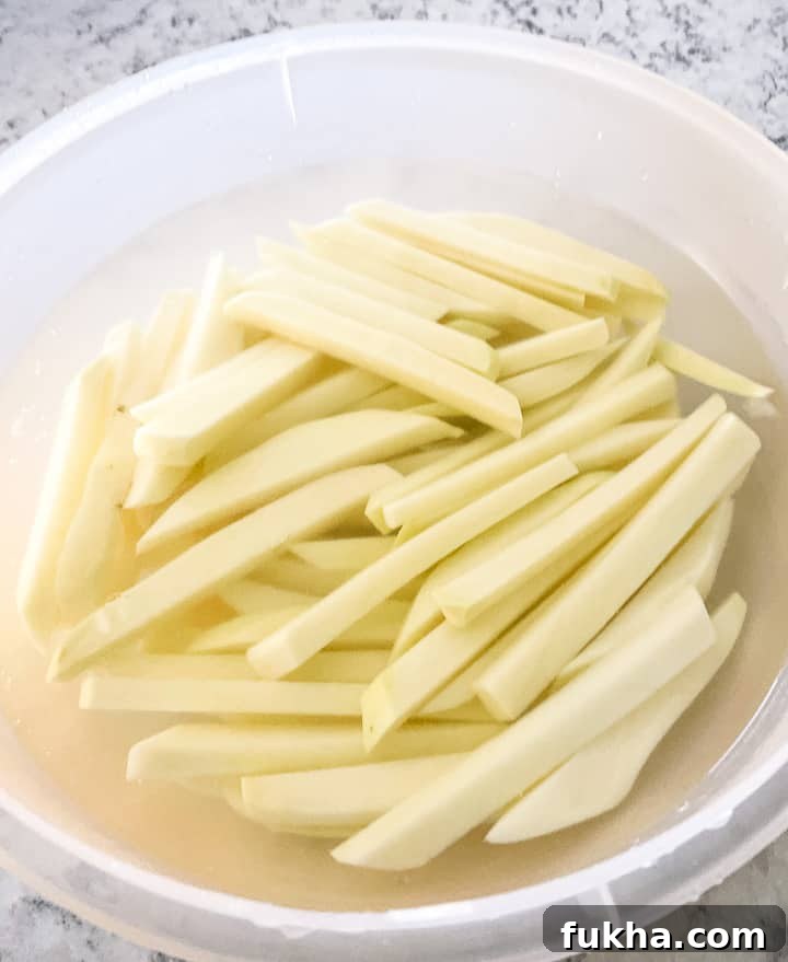 tip for how to make baked french fries crunchy