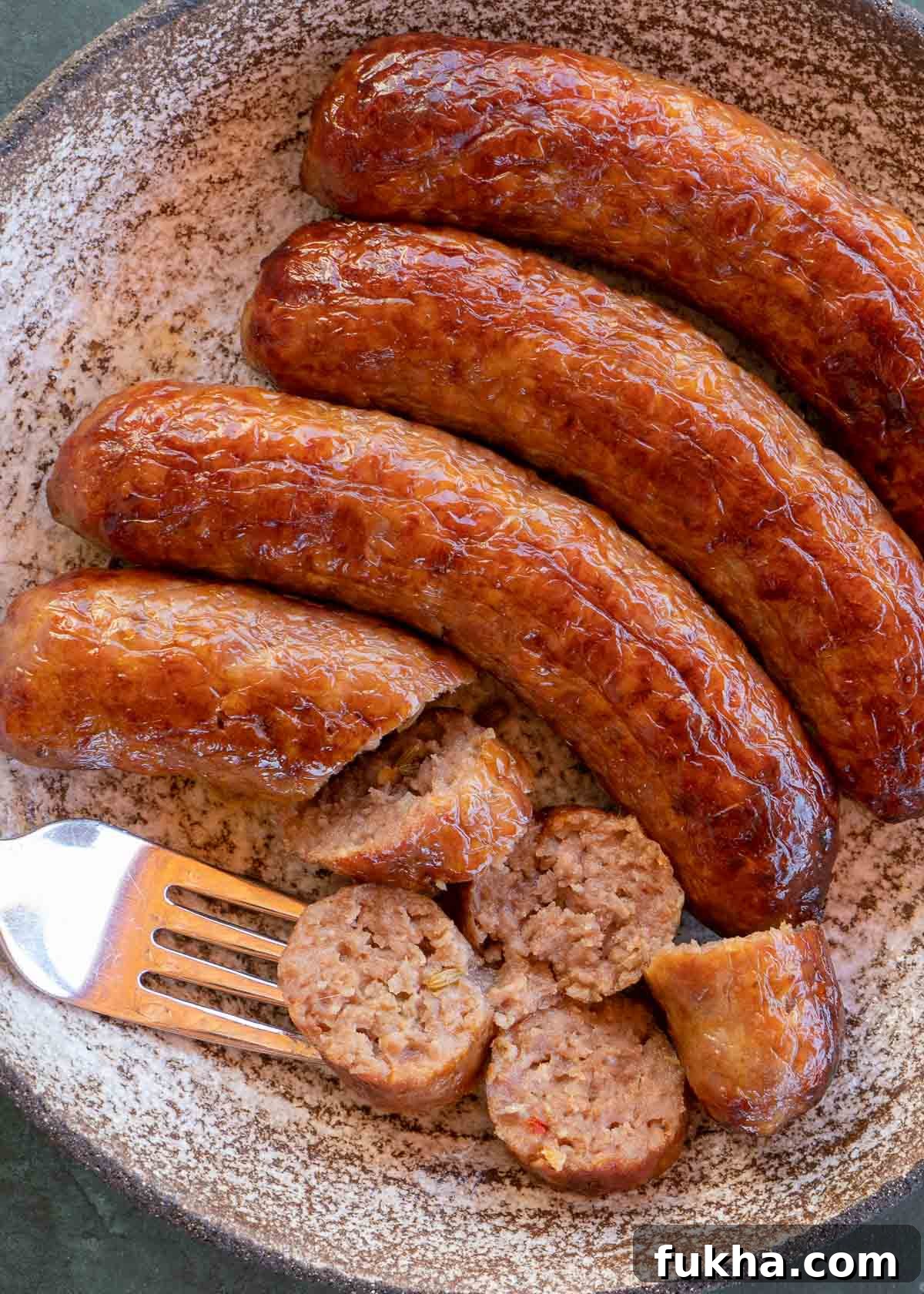 Crispy, Juicy Italian Sausage in the Air Fryer 5 Cooked Italian Sausage links