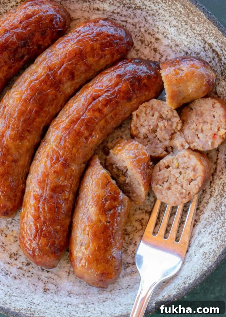 Crispy, Juicy Italian Sausage in the Air Fryer 7 Sliced and stored Italian Sausage