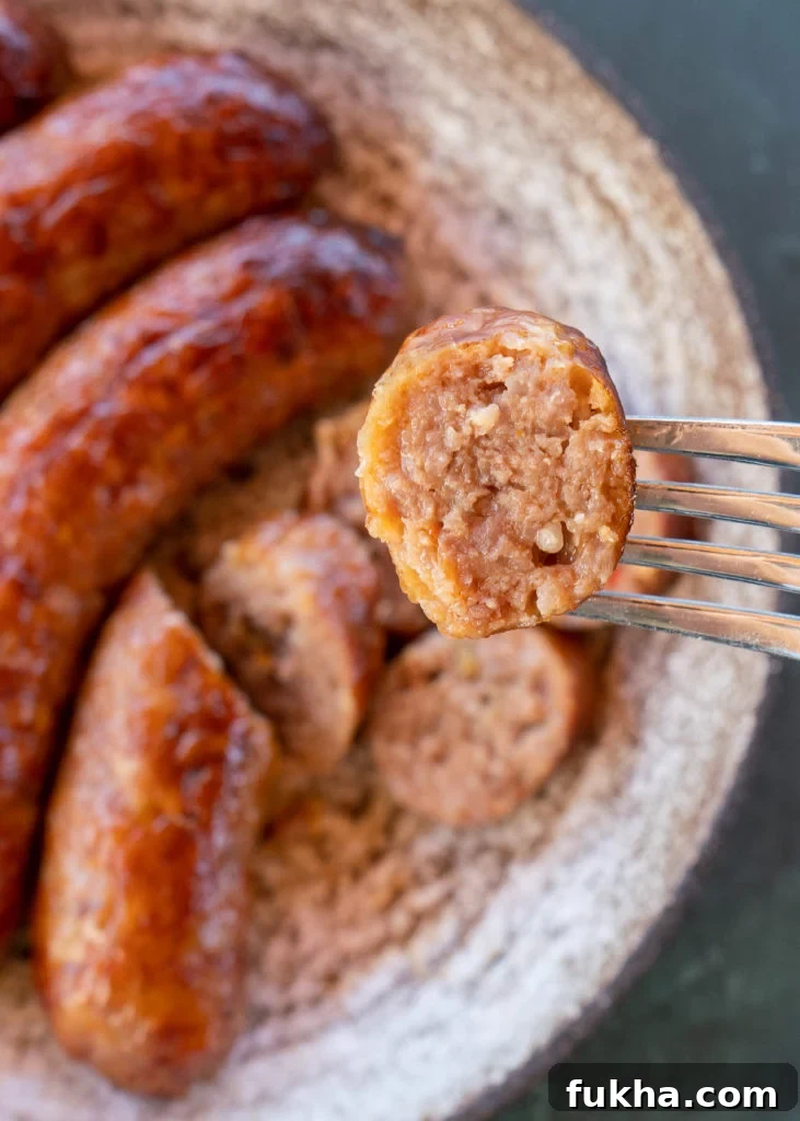 Crispy, Juicy Italian Sausage in the Air Fryer 8 Air Fryer Italian Sausage meal prep