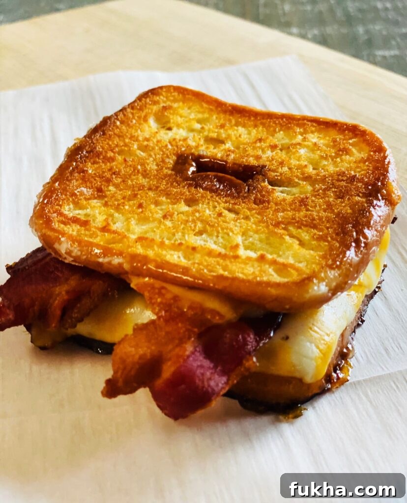 Ready-to-eat Donut Bacon Grilled Cheese