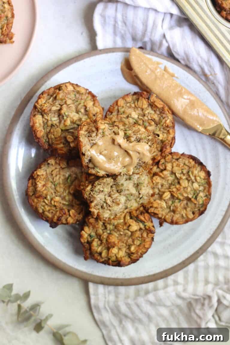 plate of oatmeal cups with gold knife