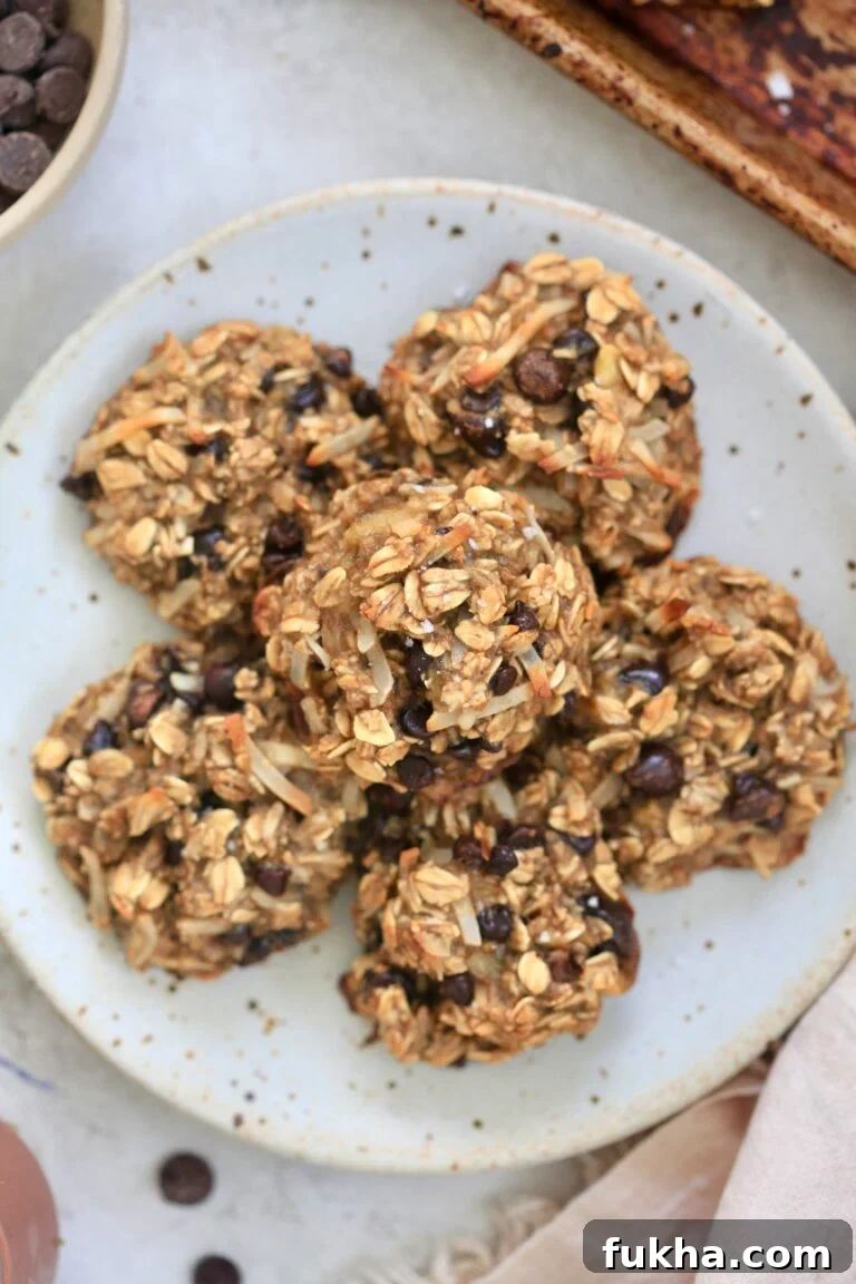 plate of oatmeal cookies
