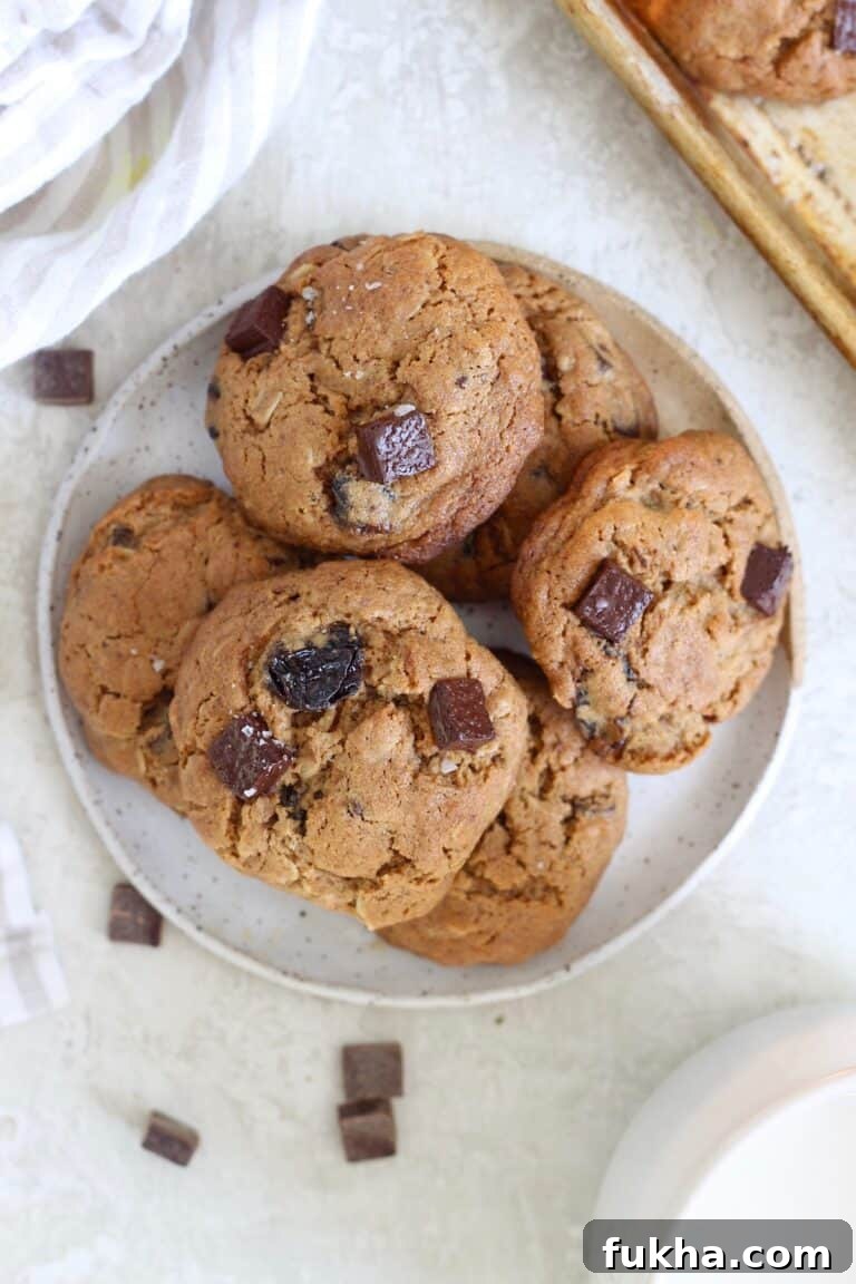 plate of chocolate chip cookes