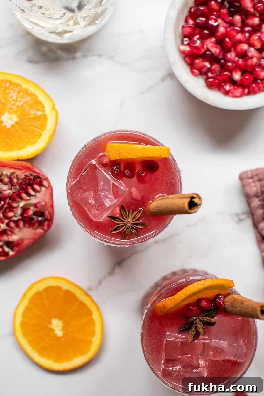 Margarita Recipes for Spring, Summer, Fall and Winter 15 Fall margarita with cinnamon and pomegranates.