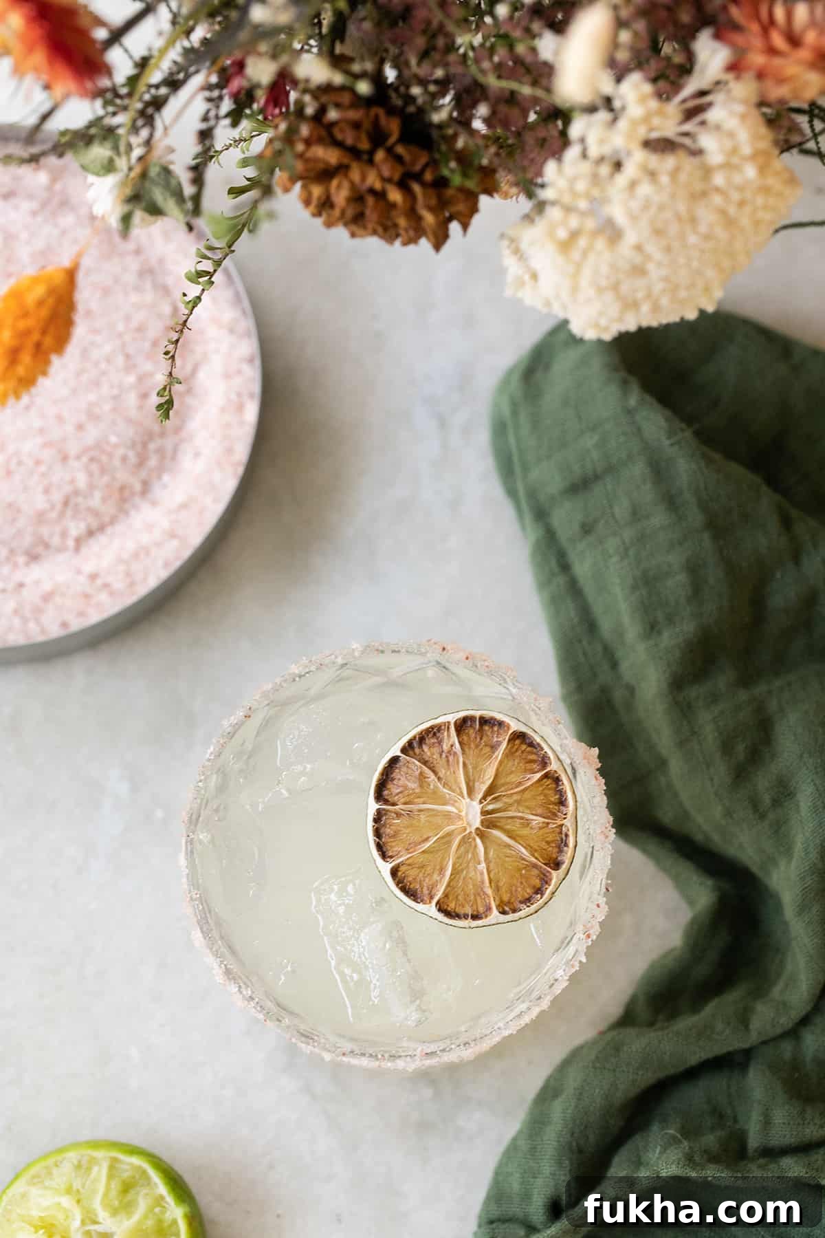 Margarita Recipes for Spring, Summer, Fall and Winter 19 Mocktail margarita with a lime wheel