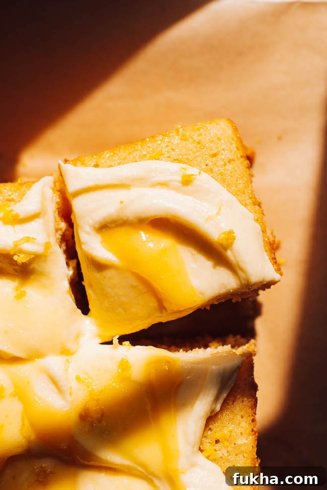 serving of lemon curd cake
