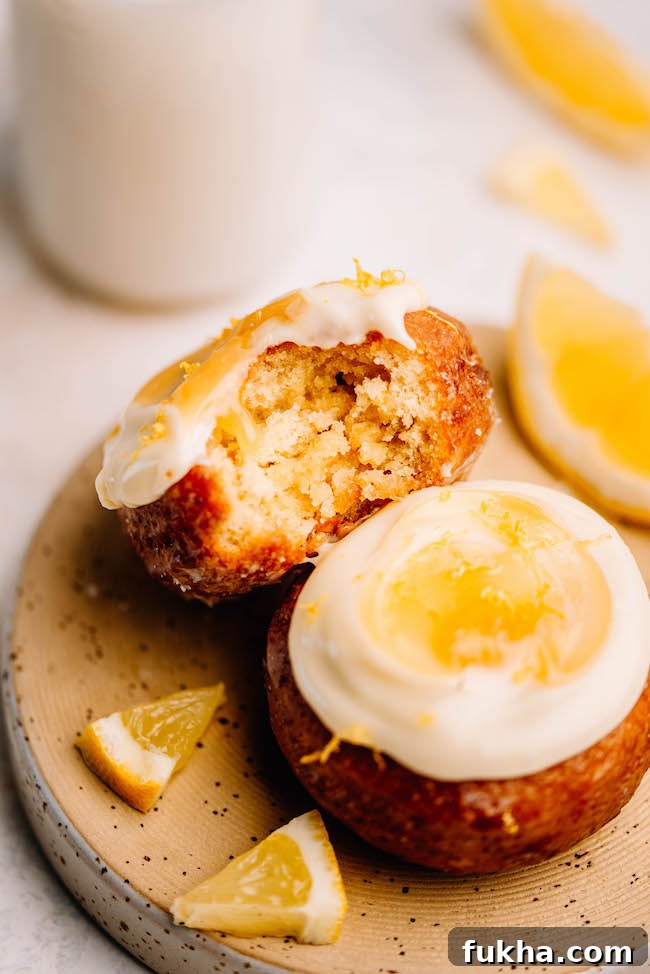 Lemon curd donuts