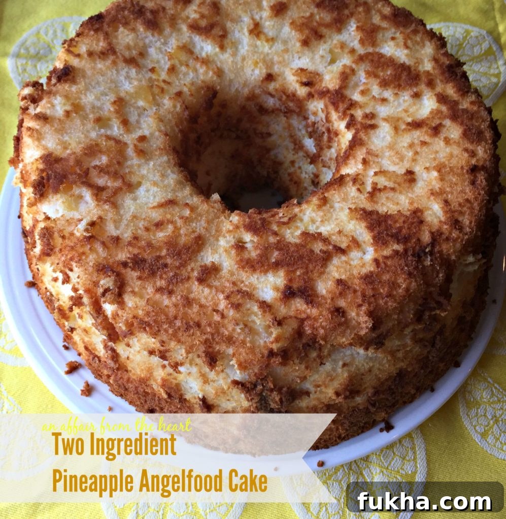 Two ingredient Pineapple Angel Food Cake photo